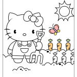 Hello Kitty Coloring Pages