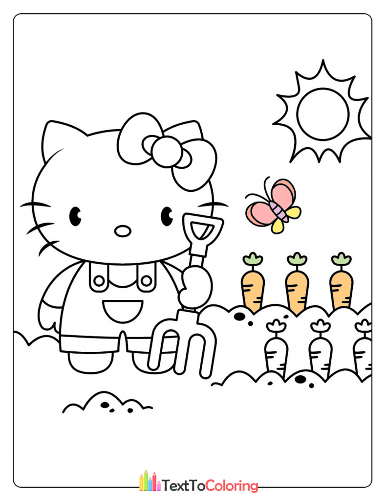 Hello Kitty Coloring Pages