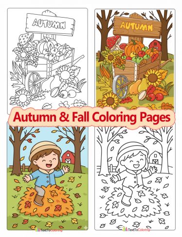 Autumn & Fall Coloring Pages