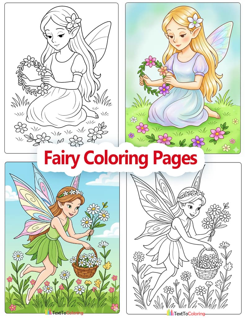 Fairy Coloring Pages