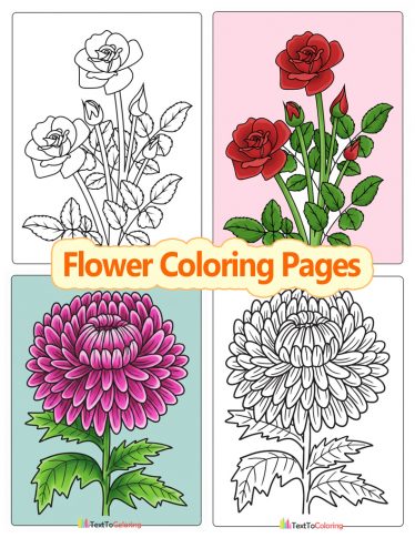 Flower Coloring Pages