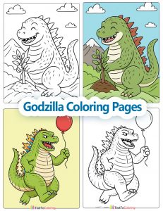 Godzilla Coloring Pages