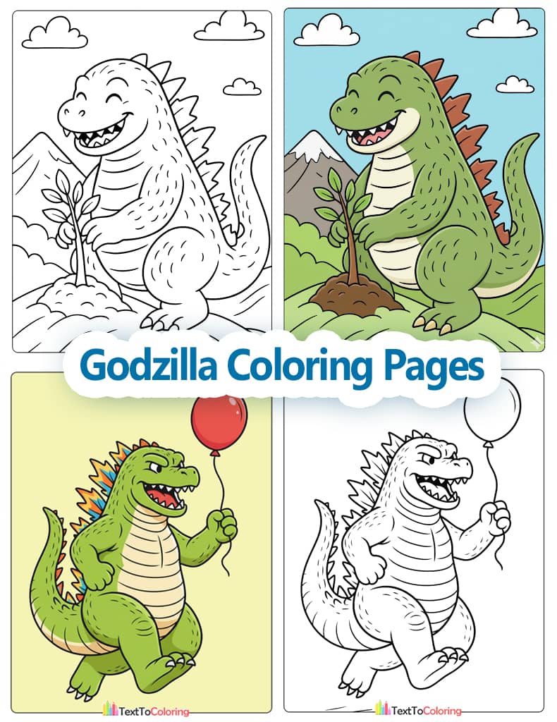 Godzilla Coloring Pages