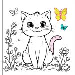 Kitten Coloring Pages
