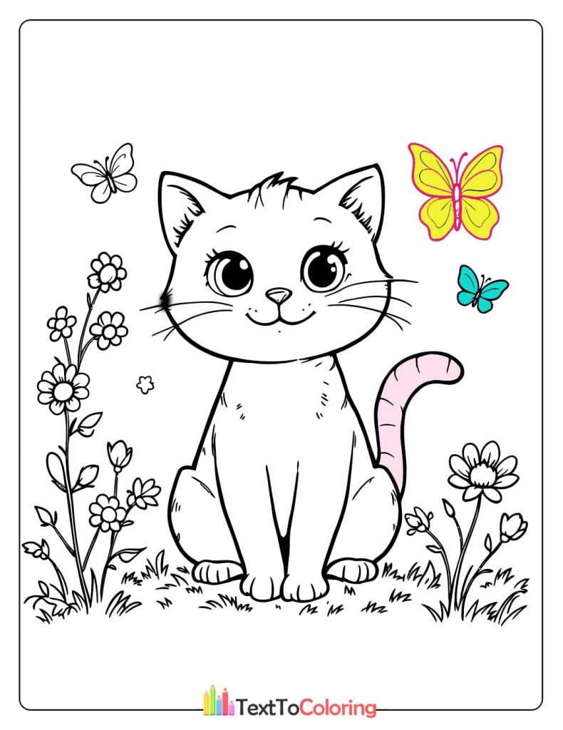 Kitten Coloring Pages