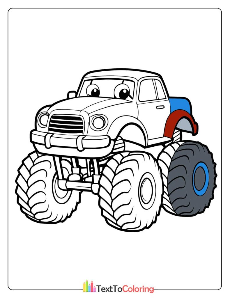 Monster Truck Coloring Page
