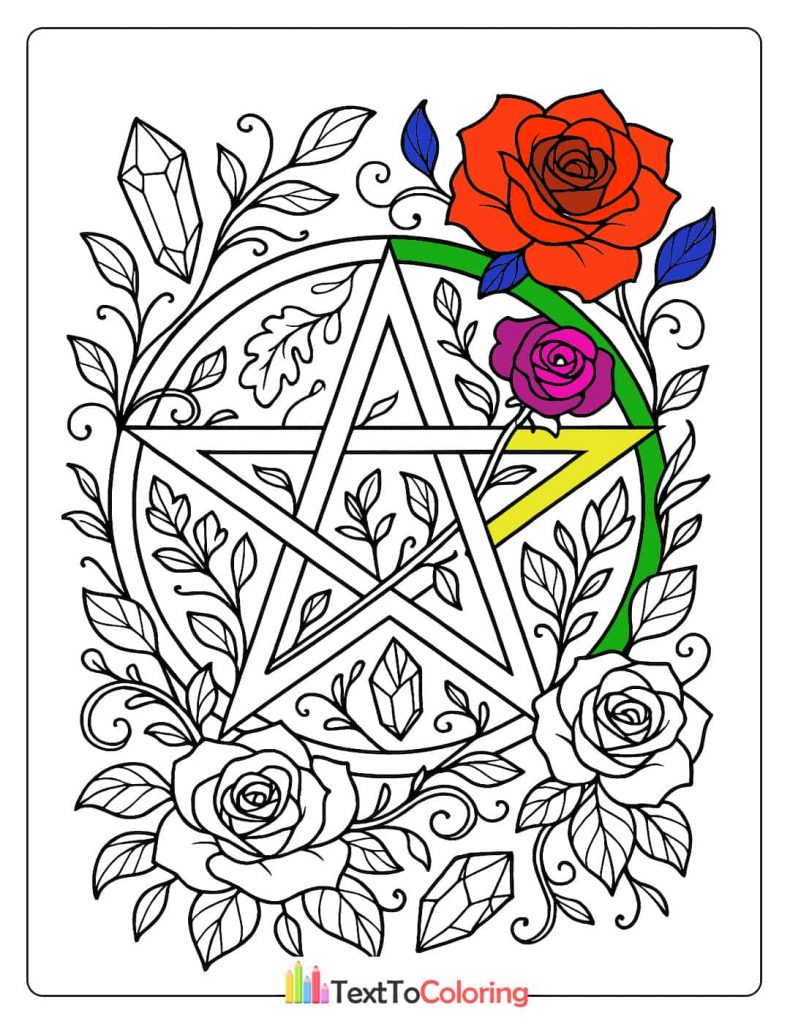 Wicca & Pagan Coloring Pages