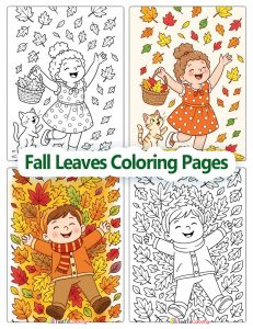 Fall Leaves Coloring Pages