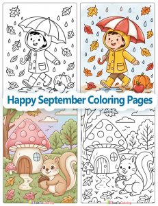 Happy September Coloring pages