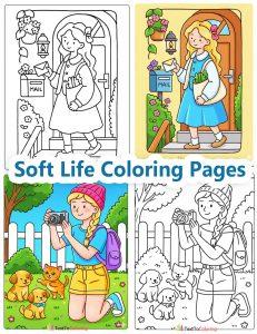 Soft Life Coloring Pages