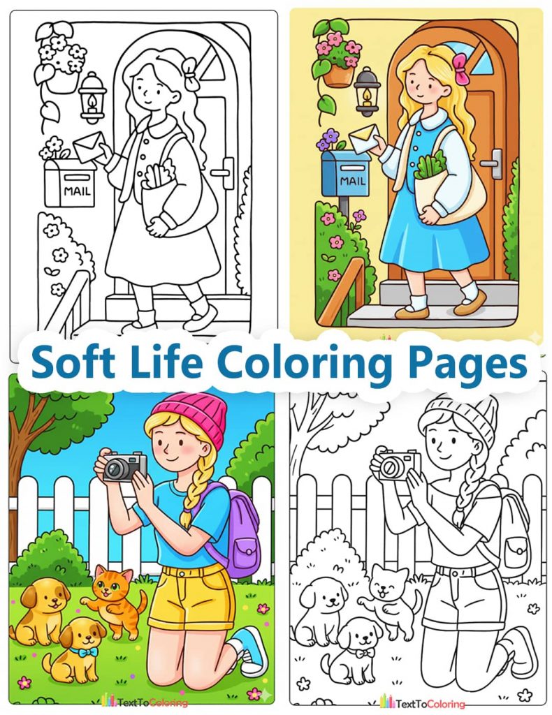 Soft Life Coloring Pages