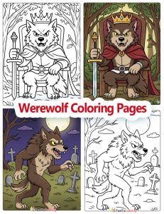 Werewolf Coloring Pages