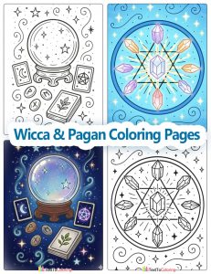 Wicca & Pagan Coloring Pages