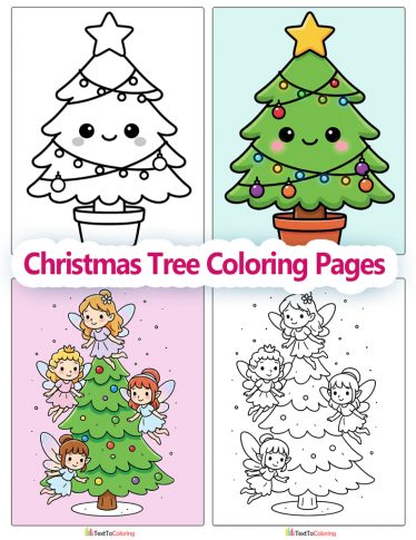 Christmas Tree Coloring Pages