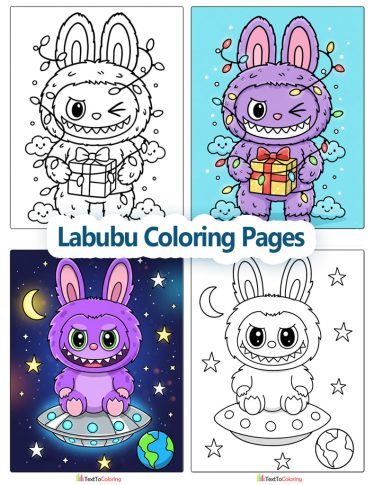 Labubu Coloring Pages