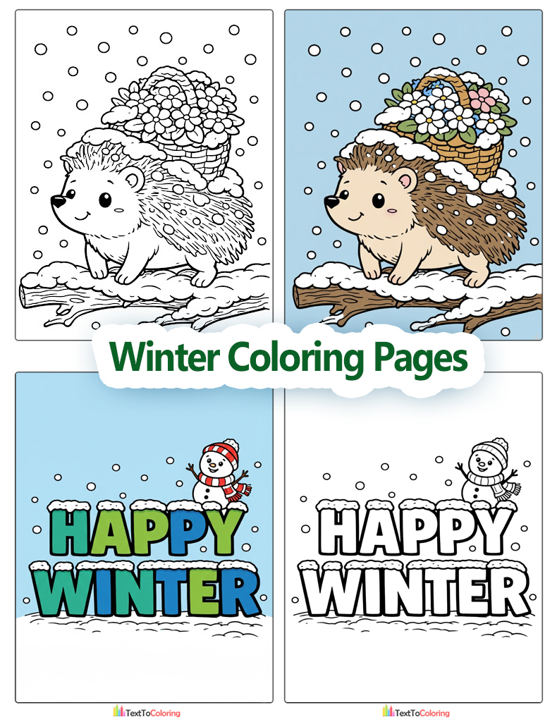 Winter Coloring Pages