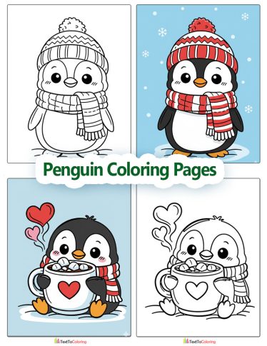 Penguin Coloring Pages